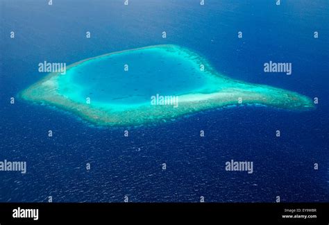 Aerial View Of Island Stock Photo - Alamy