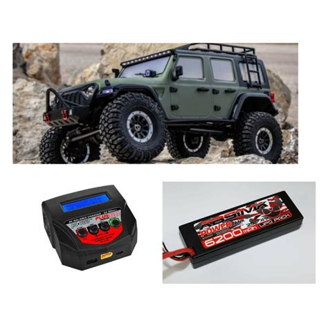 OFERTA PACK ABSIMA SHERPA CRAWLER 1 10 4X4 CR3 4 6 RTR VERDE CARGADOR