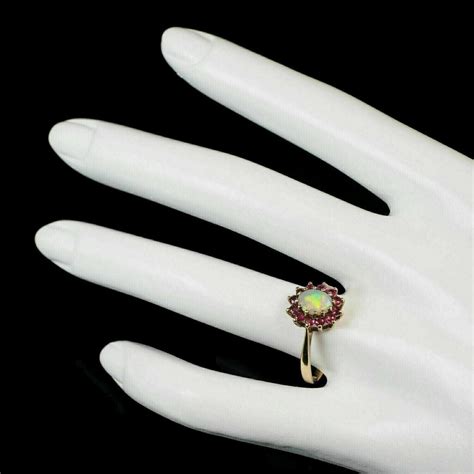 Ct Oval Cut Cz Fire Opal Women S Wedding Engagement Ring K Yellow