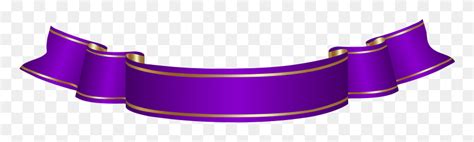 Purple Ribbon Banner - Ribbon Banner PNG - FlyClipart