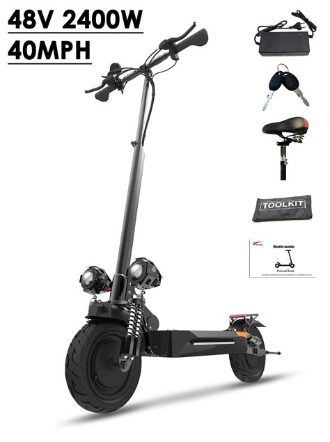 Juexing X900 Pro Adult Electric Scooter 2400w 40mph 45miles Range 10in Tires Detachable