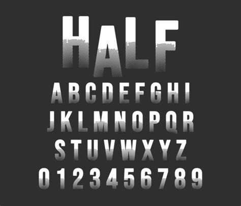 Halftone Alphabet Font Template Vector Art At Vecteezy