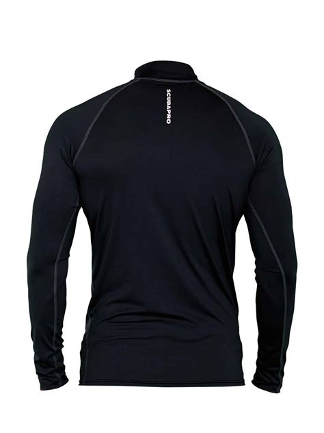 Scubapro Black Rash Guard Mens Long Sleeve Upf50 Saguaro Scuba