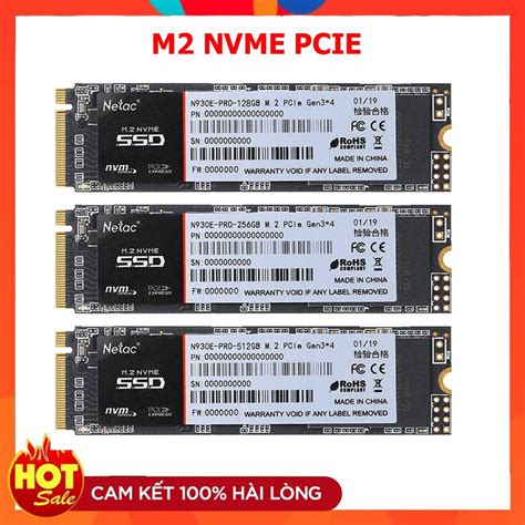 Ổ cứng SSD Netac 256GB 128GB N930E M2 NVMe PCIe Shopee Việt Nam