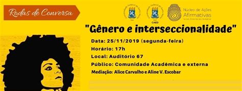 Roda De Conversa “gênero E Interseccionalidade” Caed