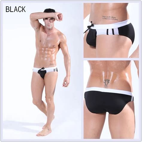 Hot Sale Sexy Men S Swim Tights Swimming Briefs Men Sex Wear Swim Trunks Brand Gay Black