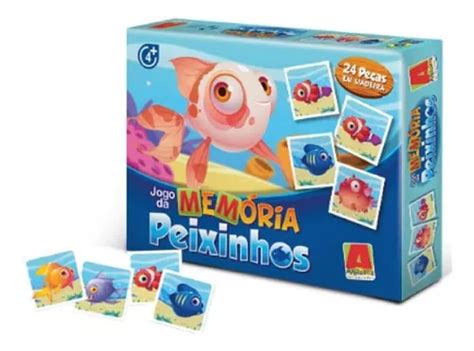 Jogo Da Memória Em Madeira Peixinho Algazarra MercadoLivre