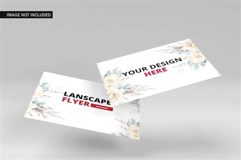 Premium PSD | Landscape Flyer Mockup