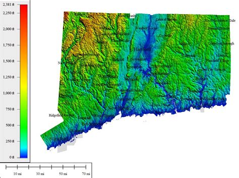 Topographical Map Of Ct - Draw A Topographic Map