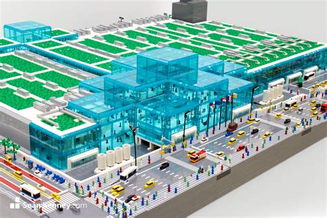 Sean Kenney's art with LEGO bricks : Jacob K. Javits Convention Center