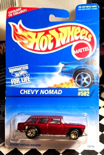 1996 Hot Wheels Chevy Nomad Metalflake Red With Gold 7 Spoke Collector 502 EBay