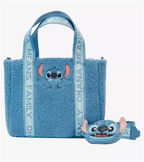 2023 Hot Topic Loungefly Disney Lilo Stitch Plush Stitch Tote Bag