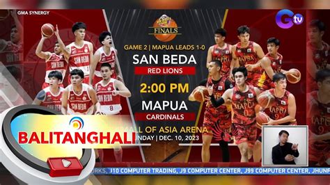 Mapua Cardinals Wagi Kontra San Beda Red Lions Sa Game Ng Ncaa Men S