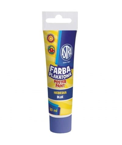 Niebieska Farba ASTRA W Tubie 30ml Plakatowa Blue