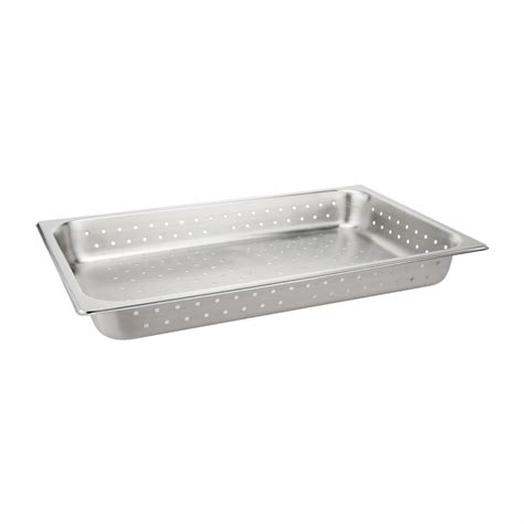 1 1 Size Stainless Steel Gastronorm Perforated Pan 530x325x65mm