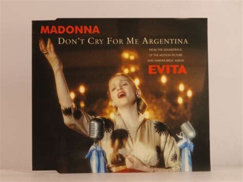 Madonna Dont Cry For Me Argentina From The Motion Picture Evita C22