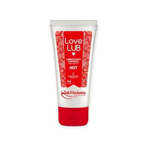 Lubrificante Íntimo Sexo Anal e Vaginal Sem Sabor Térmico Esquenta Love Lub Hot 60g La Pimienta