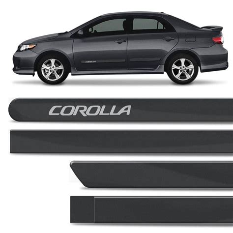 Jogo Friso Lateral Novo Corolla Modelo Original 2021 2022 Black