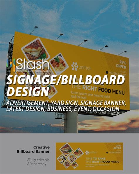 Signage/Billboard Design | Designing your presense | 4slash