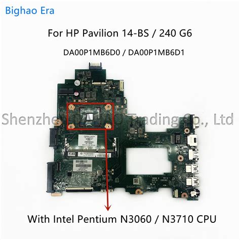 DA00P1MB6D0 DA00P1MB6D1 For HP Pavilion 240 G6 14 BS Laptop Motherboard