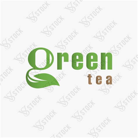 Green tea logo - VSstock