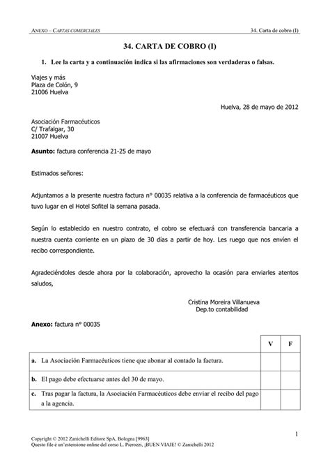 Modelo Carta Cobro Factura Modelo De Informe Images Images Hot Sex