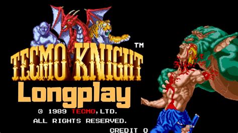 Tecmo Knight Arcade Longplay YouTube