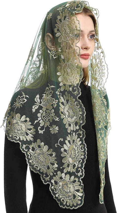 Bozidol Mantilla De Iglesia Con Velo Cat Lico Tri Ngulo Santa Virgen