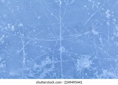 Empty Ice Rink Skate Marks After Stock Photo Shutterstock