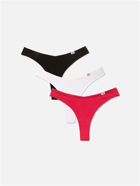 „Miami“ Tangas, 3er-Pack - Rot - Damen | Primark