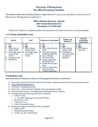 New Employee Checklist - PDFSimpli