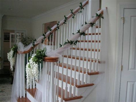 Pin By Charlene Lavigne On Mariage Wedding Staircase Decoration