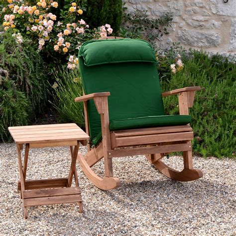 Plant Theatre Adirondack Chair Acacia Hardwood Outdoor Rocking Chairs