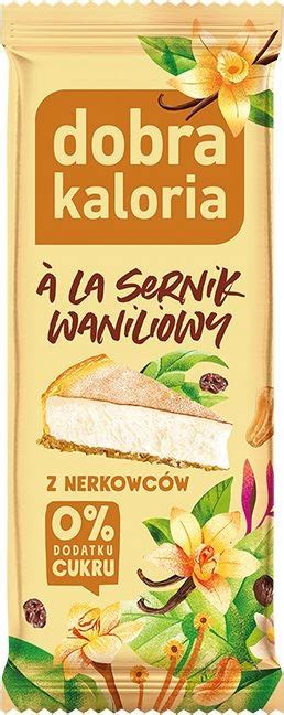 Batonik Z Nerkowc W La Sernik Waniliowy Bez Cukru Vegan G Dobra