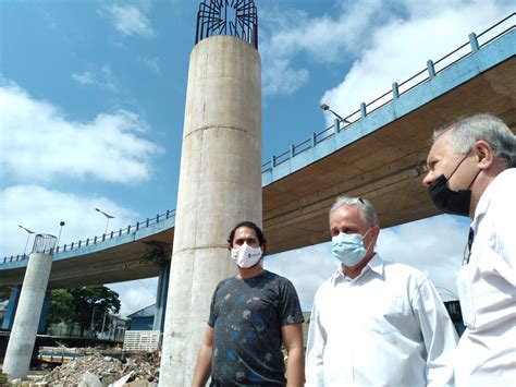 Obras do Balneário e viaduto são vistoriadas pelo Estado para conclusão