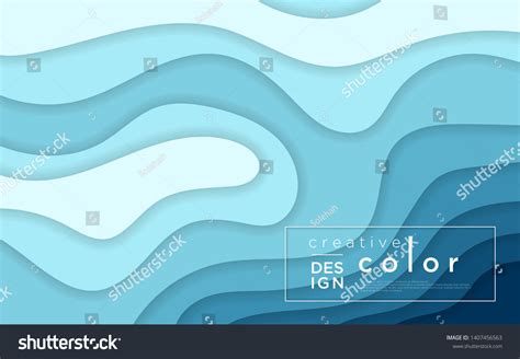 Horizontal Banners 3d Abstract Background Paper Stock Vector Royalty