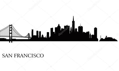 San Francisco city skyline silhouette background Stock Vector by ©ray ...