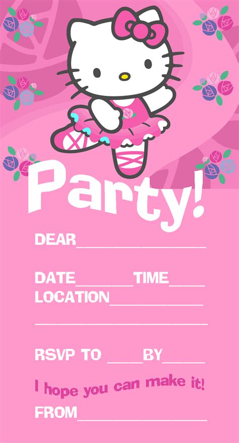 Hello Kitty Free Printable Birthday Party Invitation Hello Kitty ...