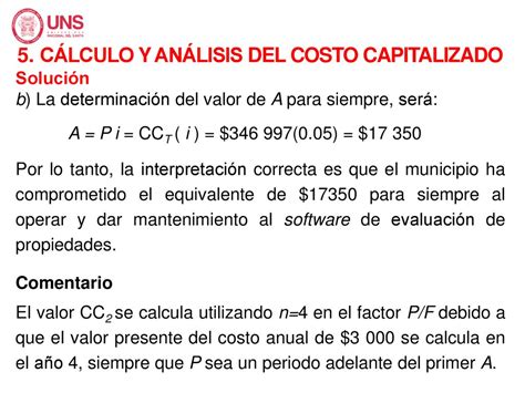 ANÁLISIS DEL VALOR ACTUAL NETO Y COSTO CAPITALIZADO ppt descargar