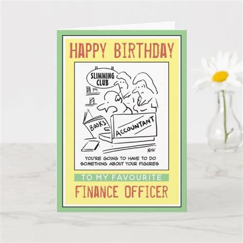 Happy Birthday To A Finance Officer Card Zazzle Creative Birthday