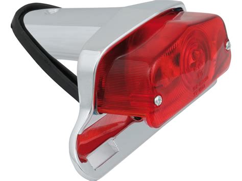 Custom Chrome Europe Lucas Taillight With License Plate Bracket