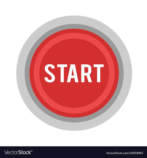 Start button power Royalty Free Vector Image - VectorStock