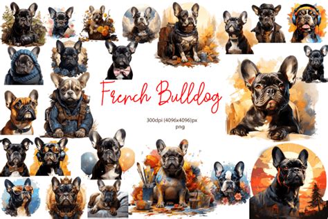 French Bulldog Clipart Graphic by Design Valley · Creative Fabrica