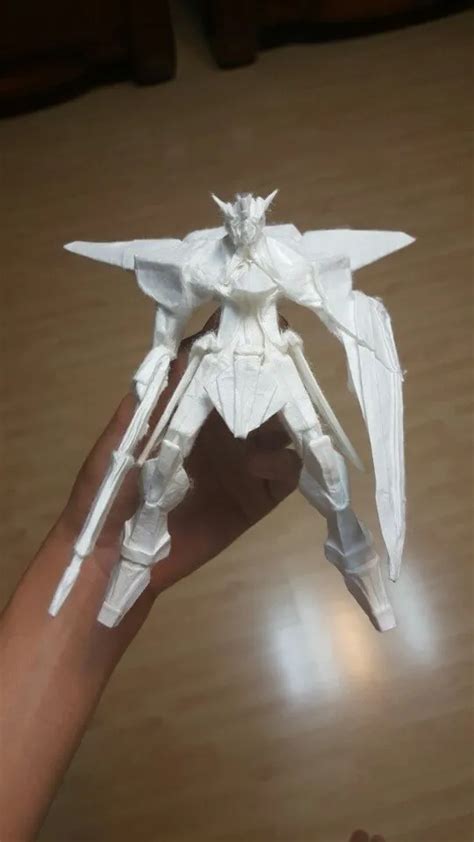 Incredible Mobile Suit Gundam Robots Folded Out Of Paper