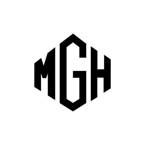 Mgh Letter Logo Design With Polygon Shape Mgh Polygon And Cube Shape