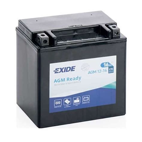 Batterie Exide AGM Ready 12V 16Ah Exide De 15Ah Pour 19Ah