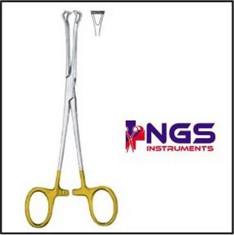 Stainless Steel Golden Handle Babcock Tissue Forcep Tc Tip At Rs