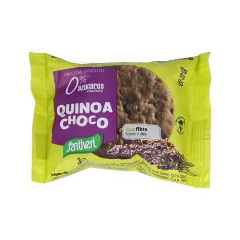 Comprar Galletas Digestive Quinoa Choco Uds Azucar G Da Santiveri