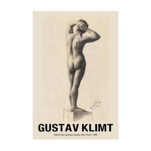 Naked Man Posing Sexually Male Nude 1880 Painting By Gustav Klimt