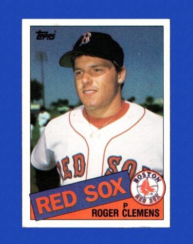 Topps Set Break Roger Clemens Rc Vg Vgex Gmcards Ebay